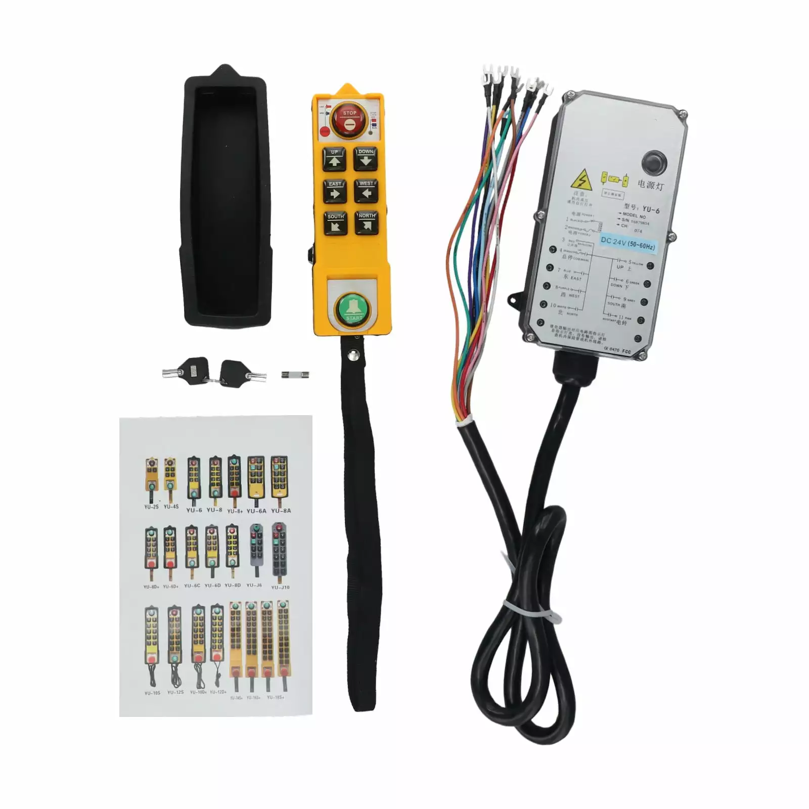 Coconut Ok Waterproof Oil industrial Remote Control Electric Hoist Remotecontrol for Cranes.DC24V