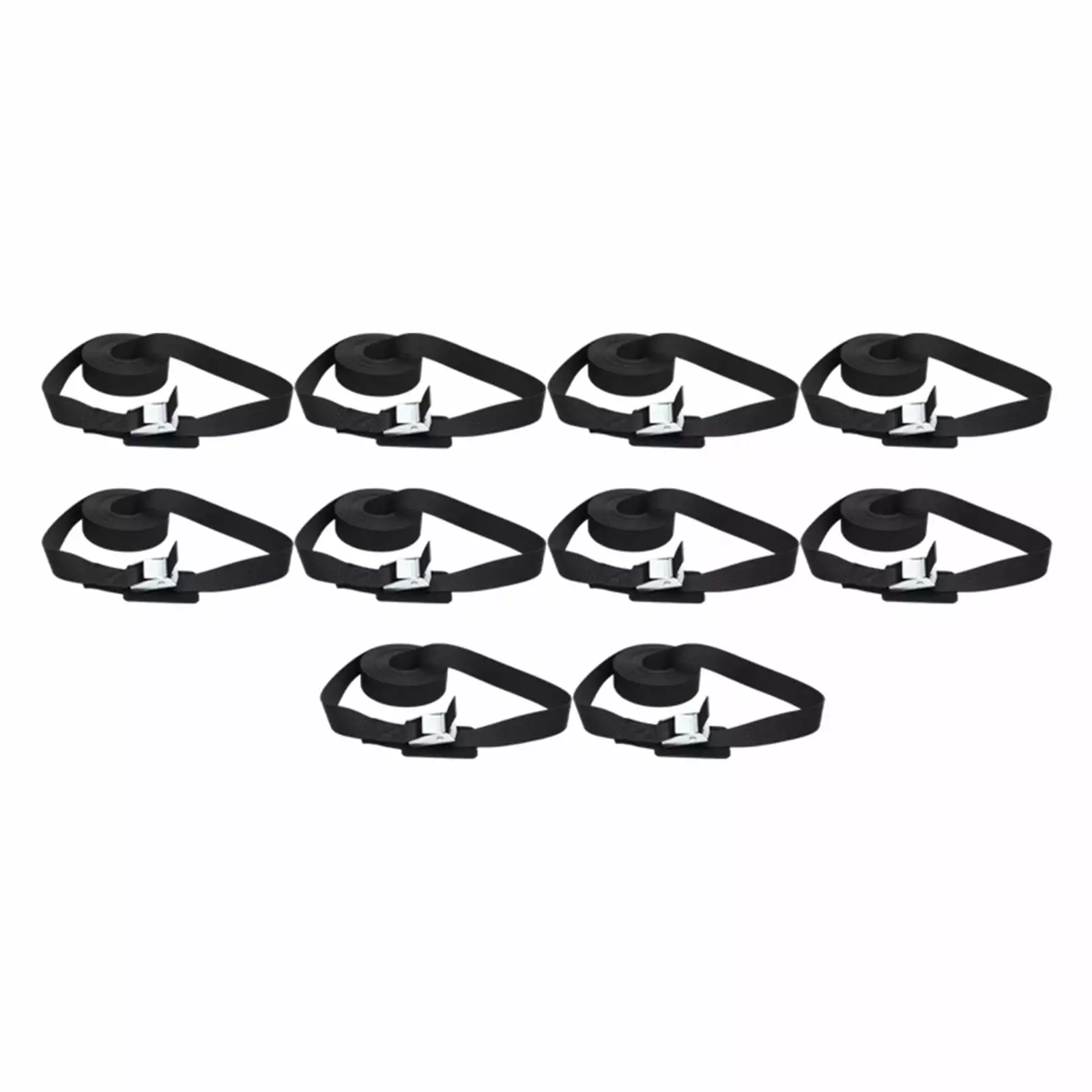 kesoto 10Pcs Tie Down Straps Lashing Straps Lightweight Multipurpose 2.5cmx5M Fixing Strap Cargo Straps for Canoe Luggage Boat Cinch