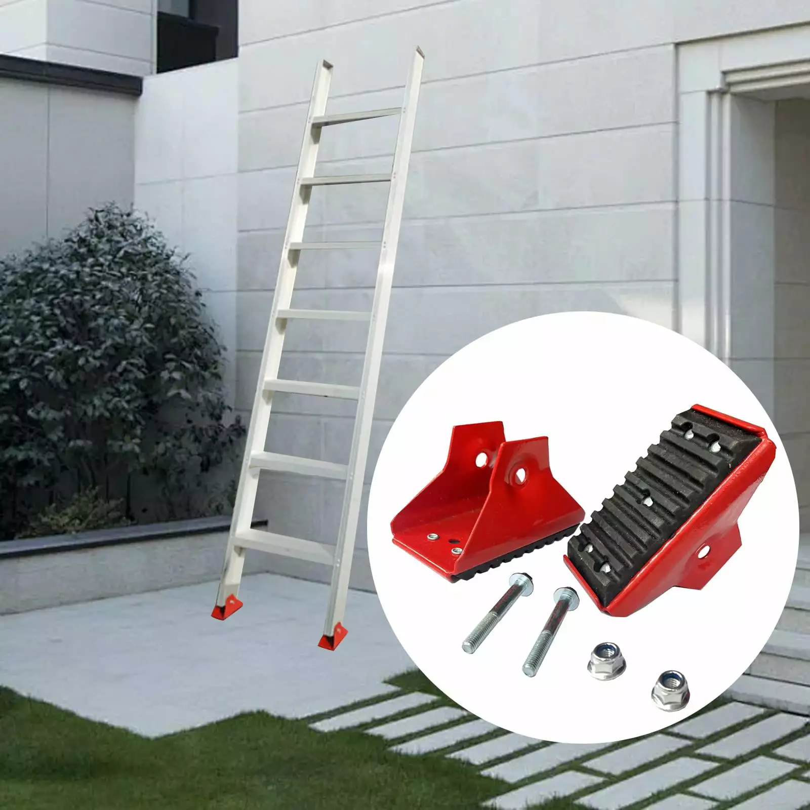 MANLINGDA 6pcs Ladder Feet Covers Anti Slip Ladder Feet Protectors Safety Pads Ladder Accessories