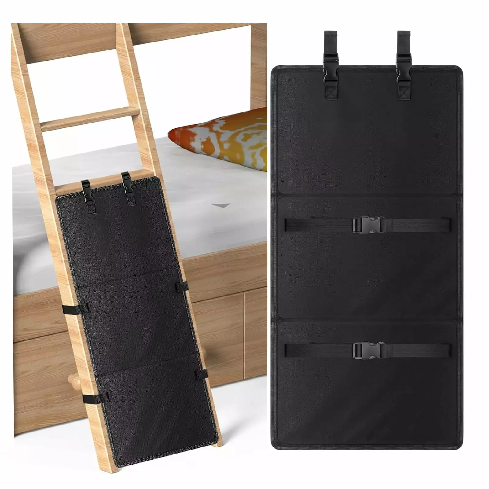 Colewin Bunk Bed Ladder.Bunk Bed Ladder Cover for Bunk Bed.Bunk Bed Ladder Guard to Prevent from Climbing Ladders- Black C31