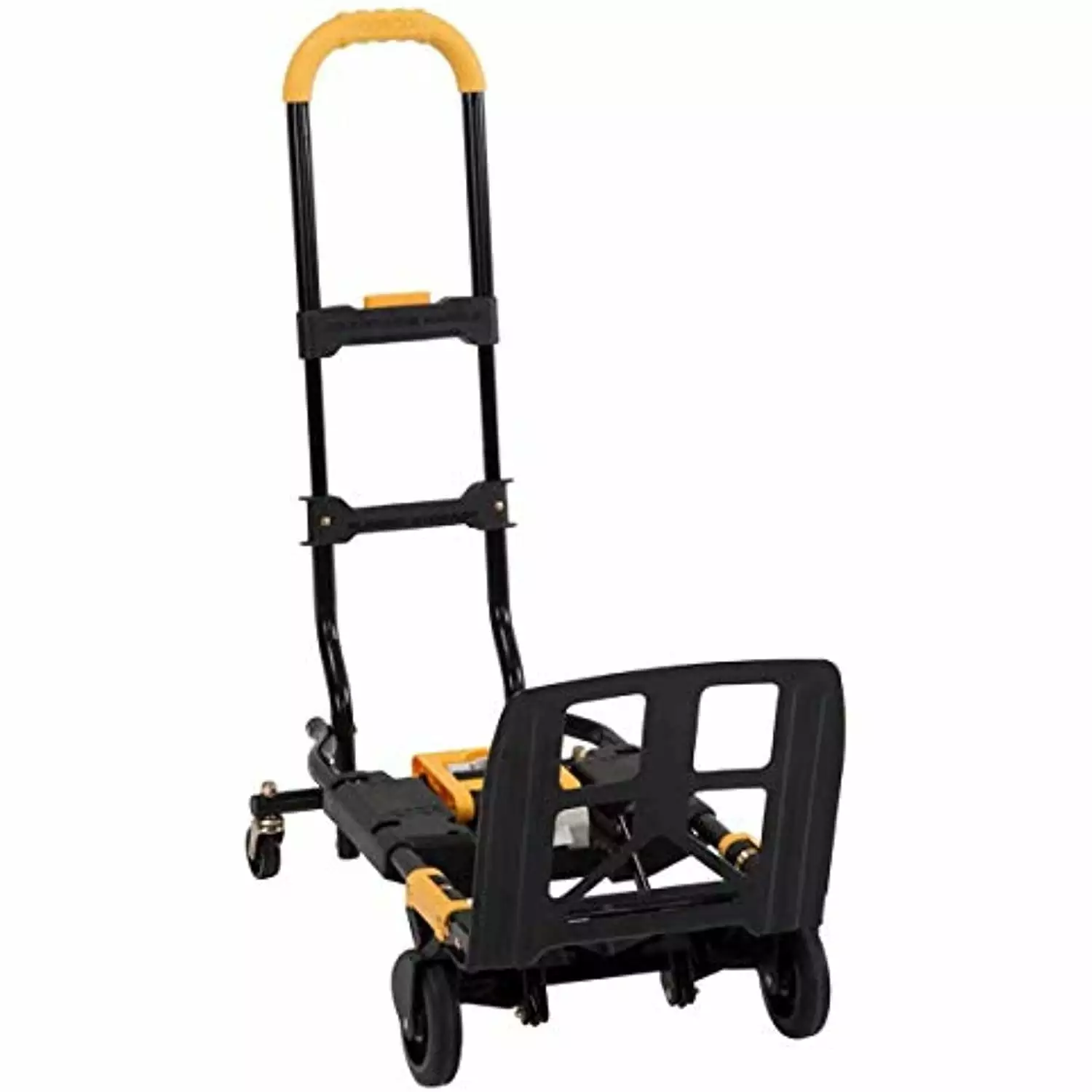 Cosco Shifter 300-Pound Capacity Multi-Position Folding Hand Truck and Cart. Yellow