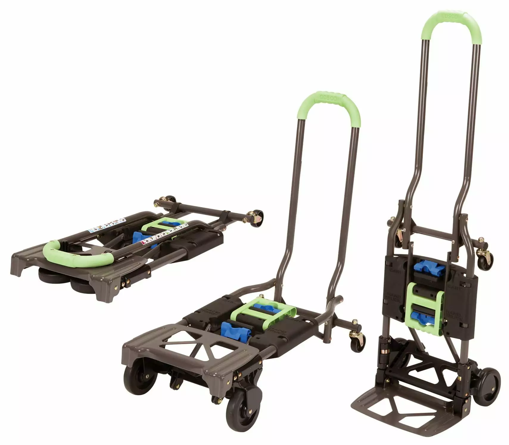 Cosco Shifter Multi-Position Folding Hand Truck and Cart. Green