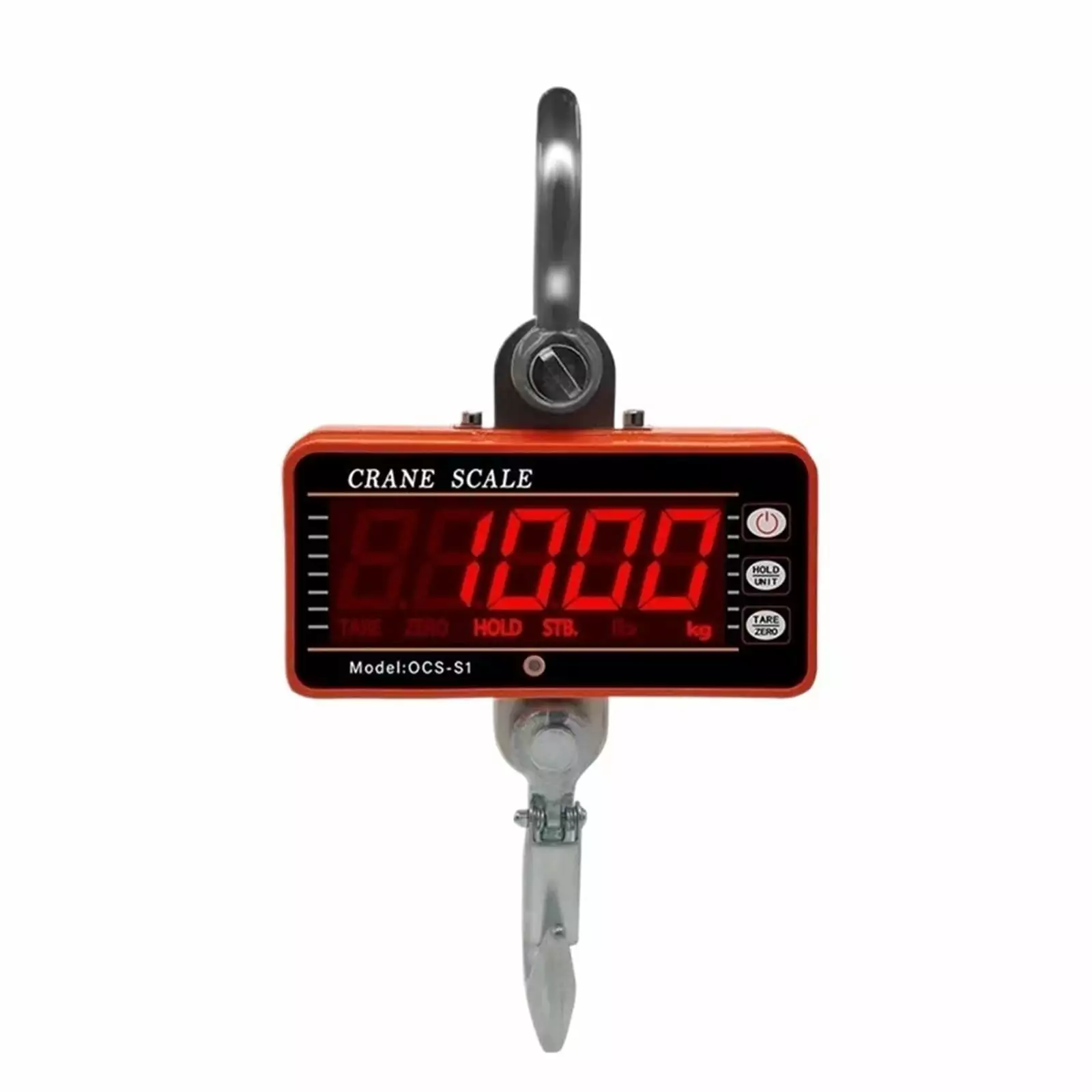 Crane Scale 1000KG 1Ton 2000lb OCS-S1 Digital Balance LCD High Accurate Industrial Heavy Duty Hanging Hook Hanging Scales .Precise & Responsive