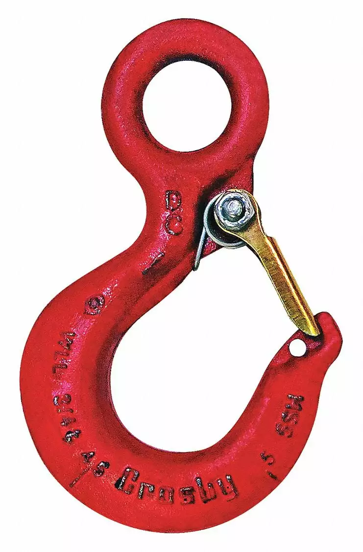 Crosby Eye Hook.Carbon Steel.10.000 lb..Red 1022260