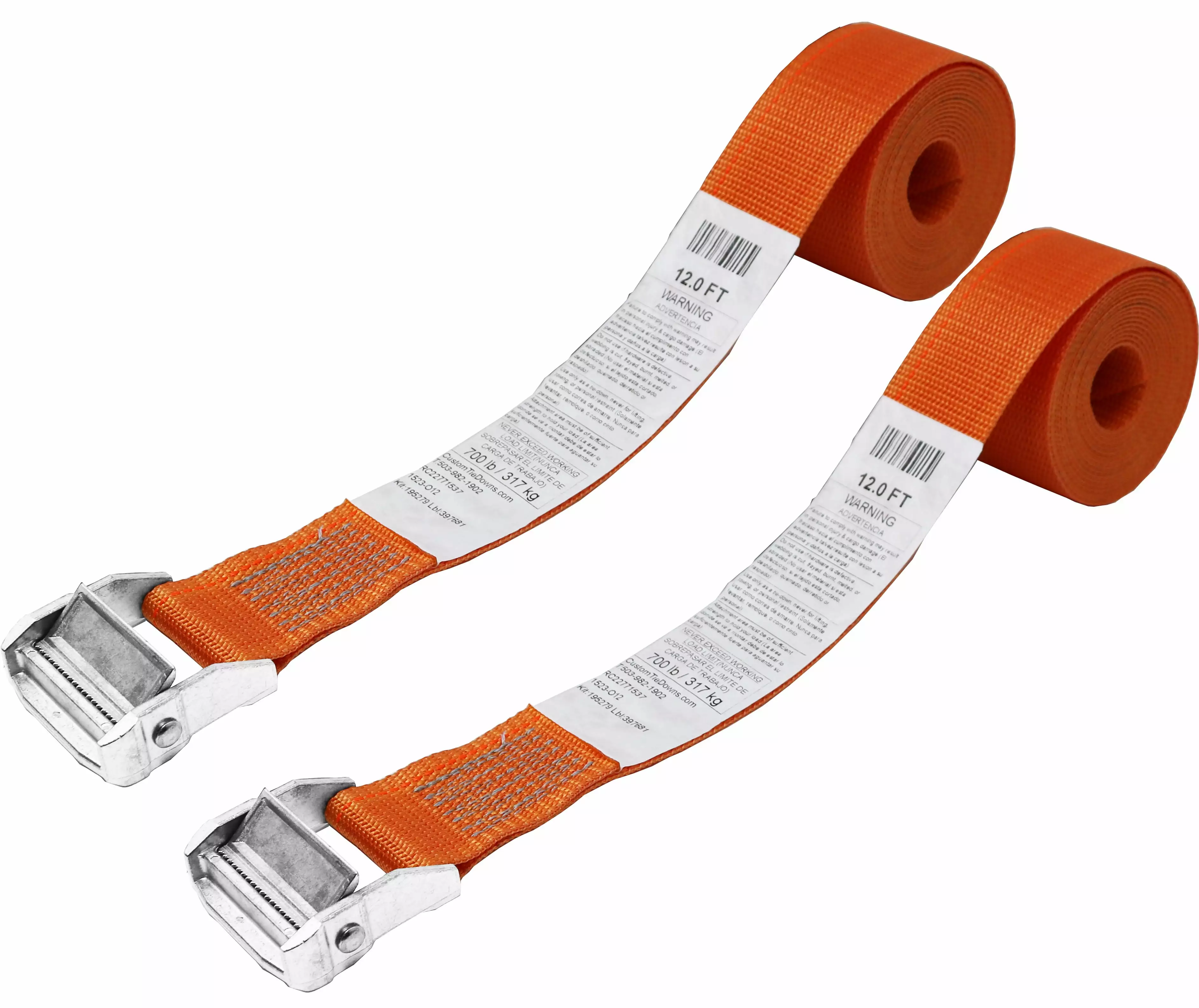 2024 Ratchet Tie Down Straps 1102 LBS Working Load 1764 LBS Break Strength Heavy Duty Cargo Lashing Strap5m / 16.4ft