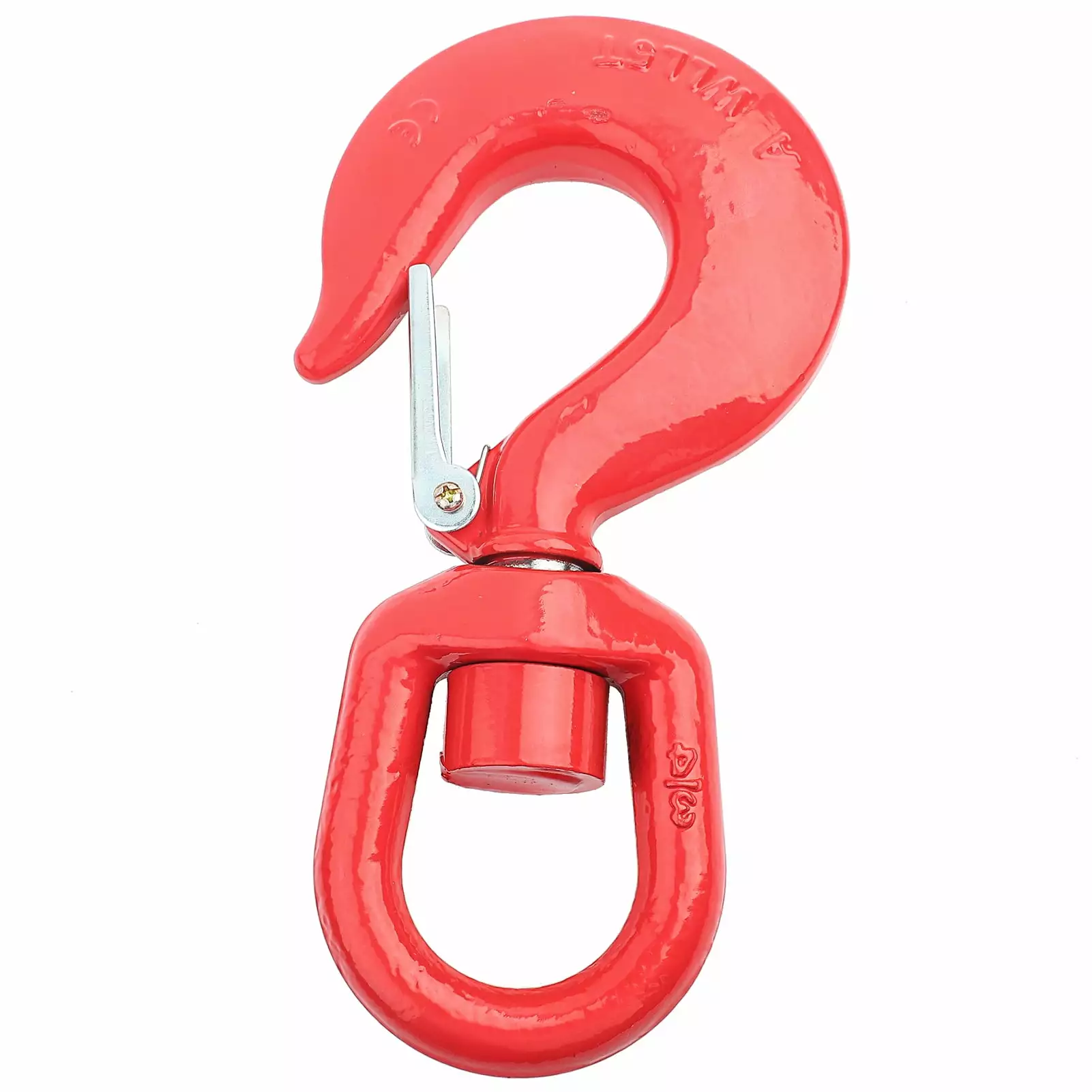 11.000lbs/5T Capacity Forklift Lifting Hoist. Red Forklift Mobile Swivel Crane Hook Lifting Hoist for Rigging Lifting Industry Ship Building