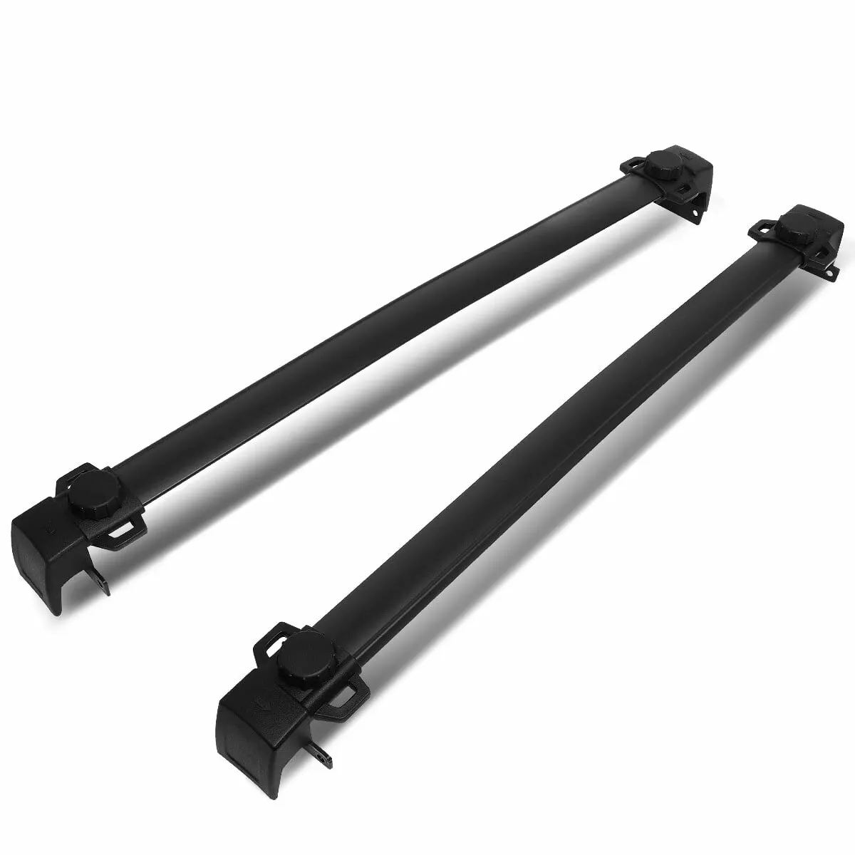 DNA Motoring ROOFR-W-004 For 2017 to 2022 Compass MP Pair Factory Style Roof Top Rack Rail Aluminum Cross Bar Cargo Baggage Carrier Holder 18 19 20