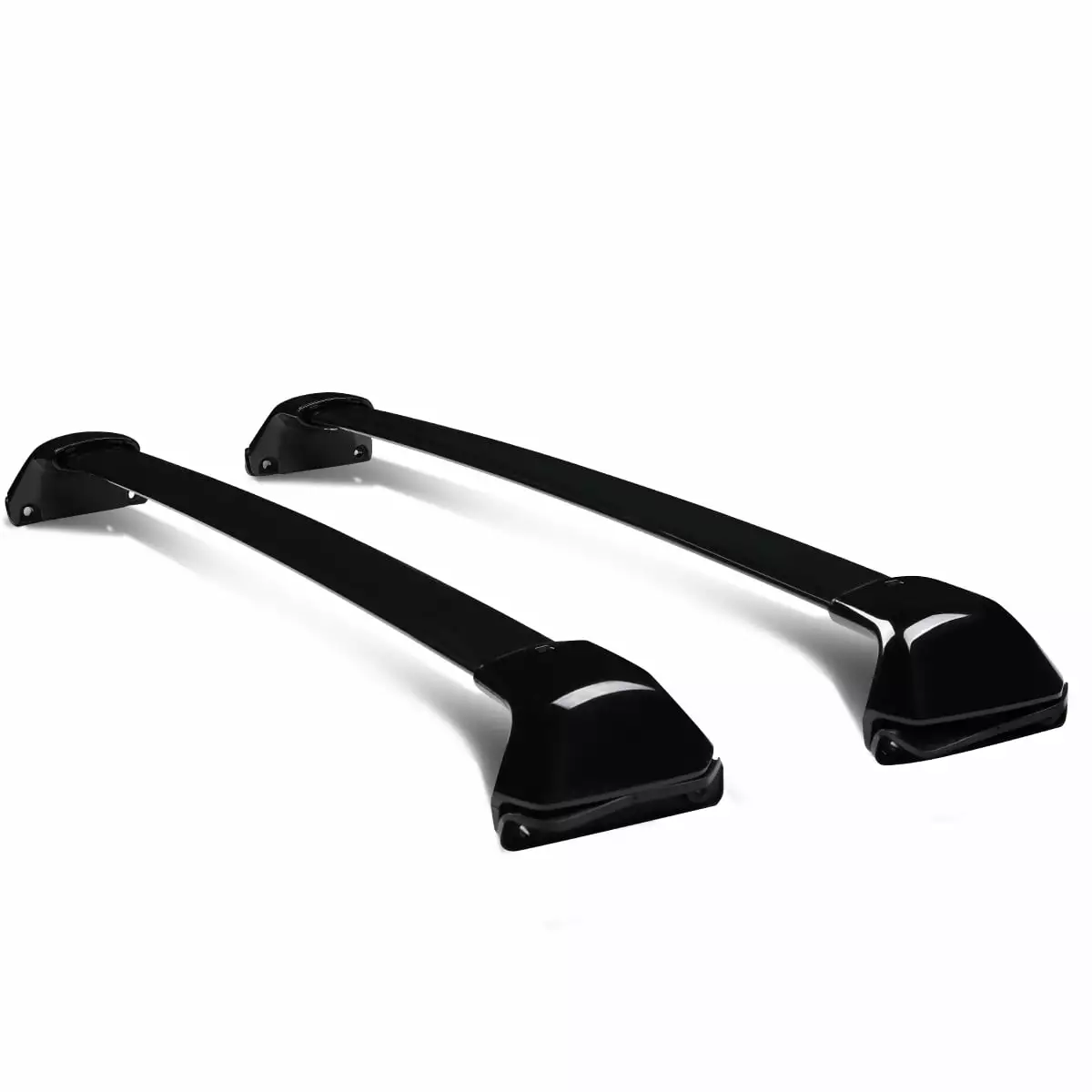 DNA Motoring RR-HCRV12 For 2012 to 2016 Honda CRV RM Pair Aluminum OE Style Roof Rack Top Crossbars (Black Coated) 13 14 15