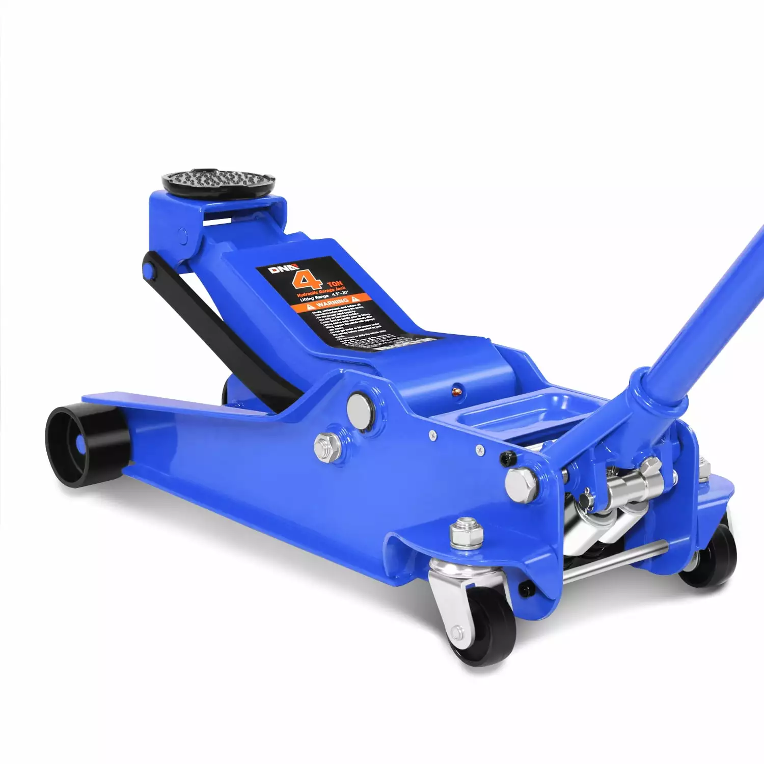 DNA Motoring TOOLS-00308 4 Ton (8000 LB) 4.5- 20 Lifting Heavy Duty Steel Garage Hydraulic Floor Jack for Car SUV Truck Blue