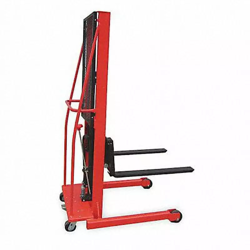 Pake Handling Tools Manual Stacker. 2200 lbs Capacity. Skids/Single Sided Pallet