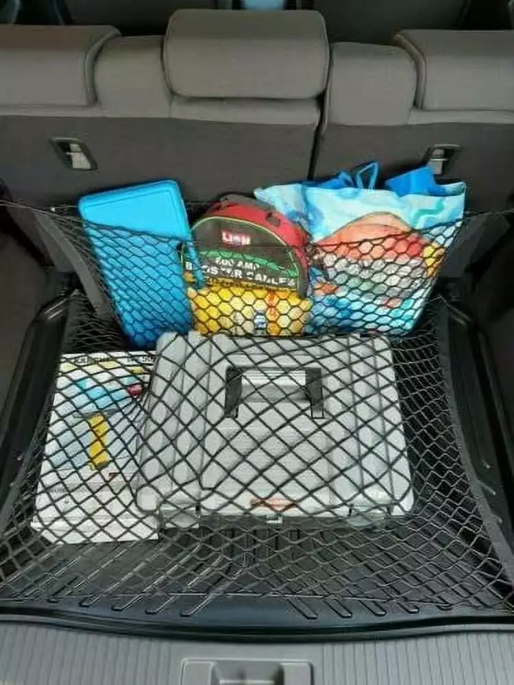 EACCESSORIES EA (Qty.2) Trunk Organizer Cargo Net for Honda Pilot 2016-2023 ?C Envelope Style Cargo Nets ?C Premium Mesh Car Trunk Organizer Vehicle Carrier Storage ?C Compatible with Honda Pilot