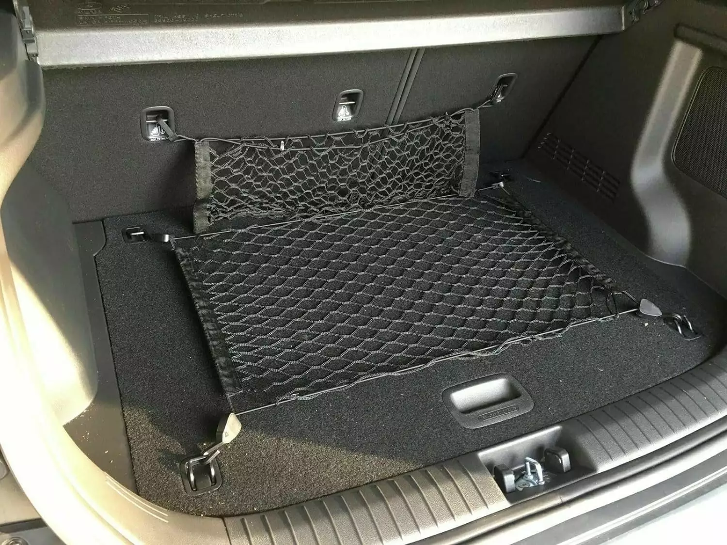 EACCESSORIES EA Trunk Organizer Cargo Net for Acura ILX 2013-2020 ?C Envelope Style Cargo Net for Sedan ?C Premium Mesh Elastic Car Trunk Organizer Vehicle Carrier Storage ?C Compatible with Acura ILX