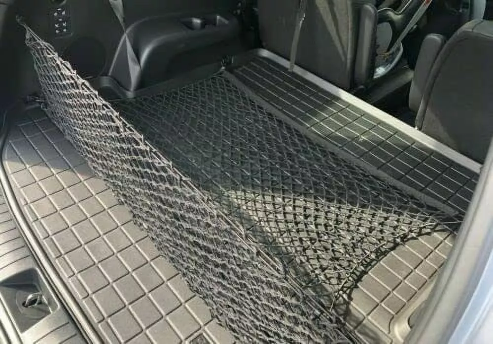 EACCESSORIES EA Trunk Organizer Cargo Net for Hyundai Accent 2012-2017 ?C Envelope Style Cargo Net for Hatchback ?C Premium Mesh Car Trunk Organizer Vehicle Carrier Storage ?C Compatible with Accent