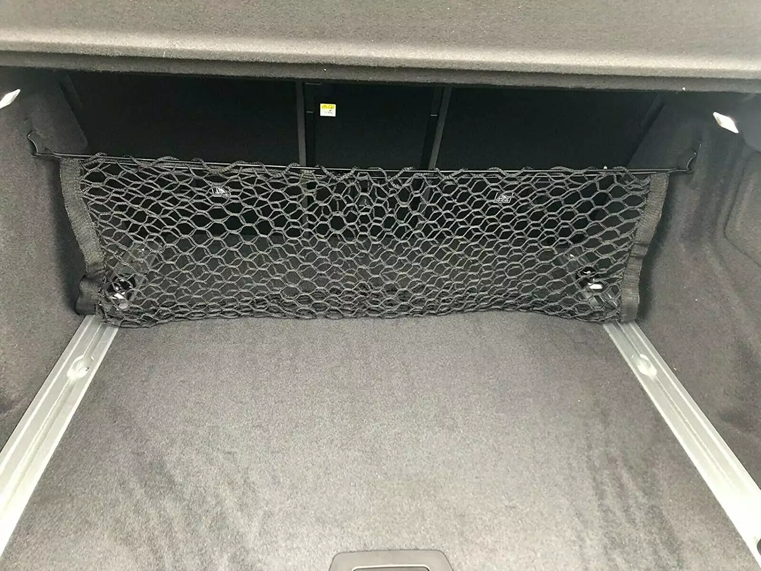 CHEEPUM Heavy Duty Cargo Net Stretchable Car Interior Accessories Adjustable Elastic Trunk Storage Net With Hook For SUVs Cars And Trucks Glow Panels for Cars