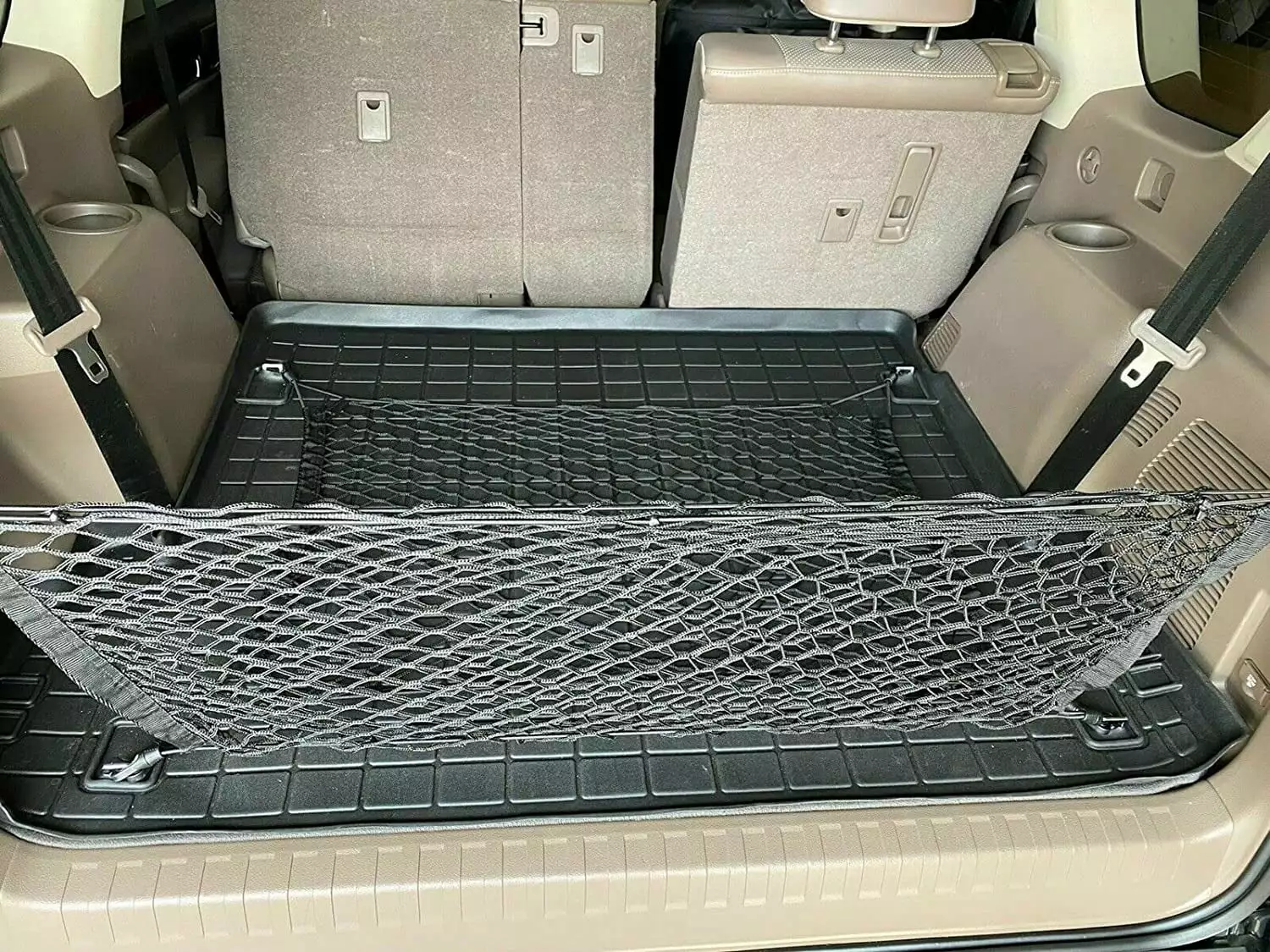 EACCESSORIES EA Trunk Organizer Cargo Net for Acura RDX 2007-2023 ?C 2 Envelopes Style Cargo Net for SUV ?C Premium Mesh Elastic Car Trunk Organizer Vehicle Carrier Storage ?C Compatible with Acura RDX