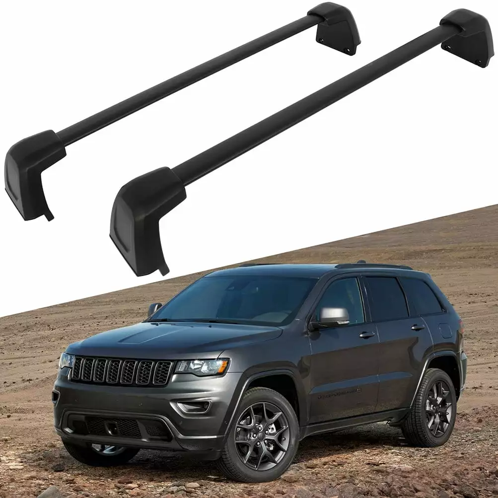 ECCPP Roof Rack Cross Bars Compatible With 2021-2022 for Jeep Grand Cherokee L Rooftop Luggage Rack Kayak Max Load 165LBS Aluminum Rooftop Cargobar Carrier