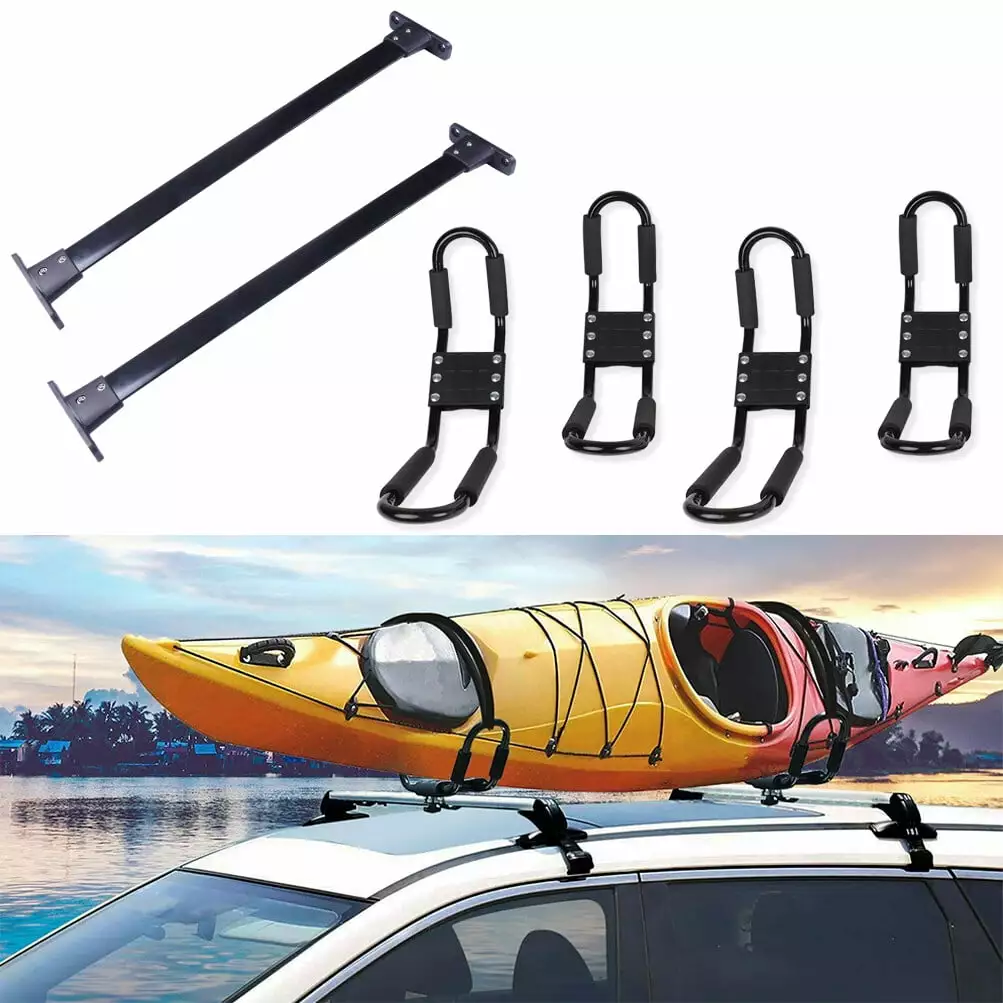 ECCPP Roof Rack Crossbars+Kayak Rack Fits For Nissan Pathfinder 2005-2012 Side Rails Roof Rack Crossbars