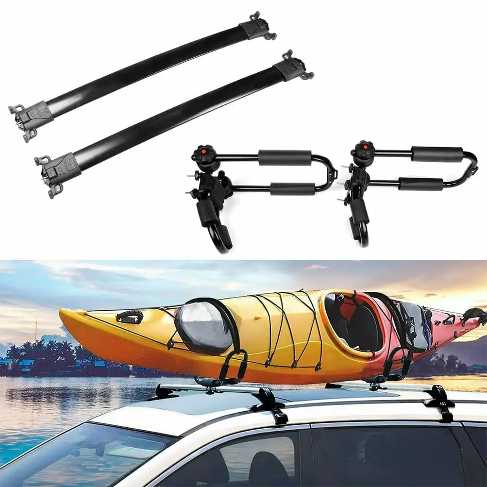 ECCPP Roof Rack Crossbars+Kayak Rack+Tie-Down Straps Fits For Chevrolet Equinox 2010-2017.for GMC Terrain 2010-2017 Side Rails Roof Rack Crossbars