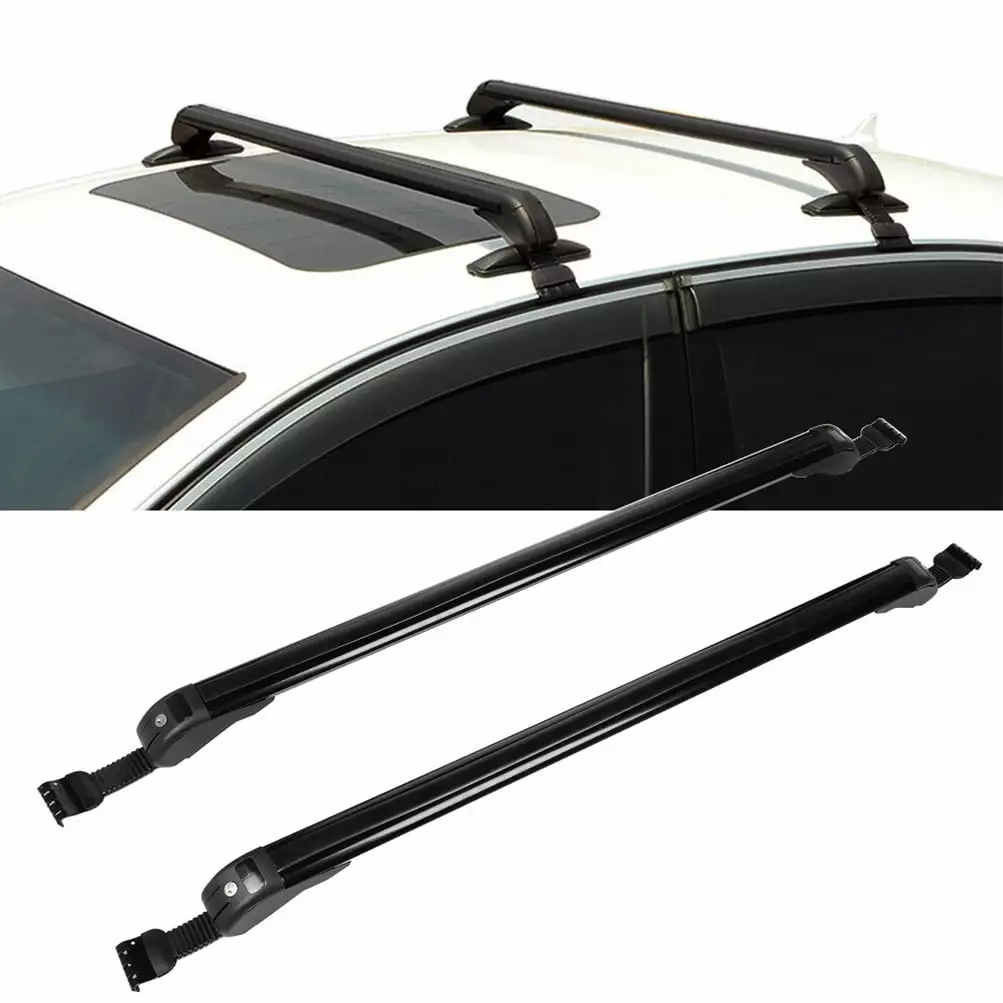 ECCPP Roof Rack Crossbars Universal 43.3 Window Frame Cross Bars Rooftop Luggage Canoe Kayak Rack Kayak carrier Bike rack for car - Fits Naked Roof Models ONLY