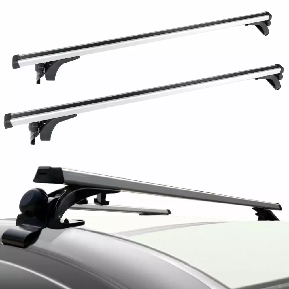 ECCPP Roof Rack Crossbars Universal 50 Window Frame Cross Bars Rooftop Luggage Canoe Kayak Carrier Rack - Fits Naked Roof Models ONLY