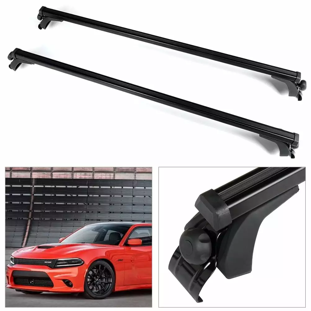 ECCPP Roof Rack Crossbars Universal 55 Window Frame Cross Bars Rooftop Luggage Canoe Kayak Carrier Rack - Fits Naked Roof Models ONLY