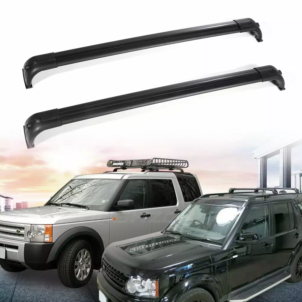 ECCPP Roof Rack Crossbars fit for Land Rover LR3 2005-2009.for Land Rover LR4 2010-2016 Rooftop Luggage Canoe Kayak Carrier Rack - Fits Side Rails Models ONLY