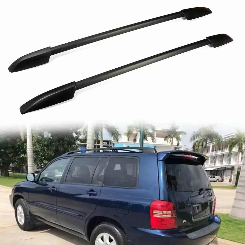 ECCPP Roof Rack Side Rails Compatible for Toyota Highlander 2008-2013 Cargo Racks Rooftop Luggage Canoe Kayak Carrier Rack - Max Load 150LBS Kayak Rack Accessories