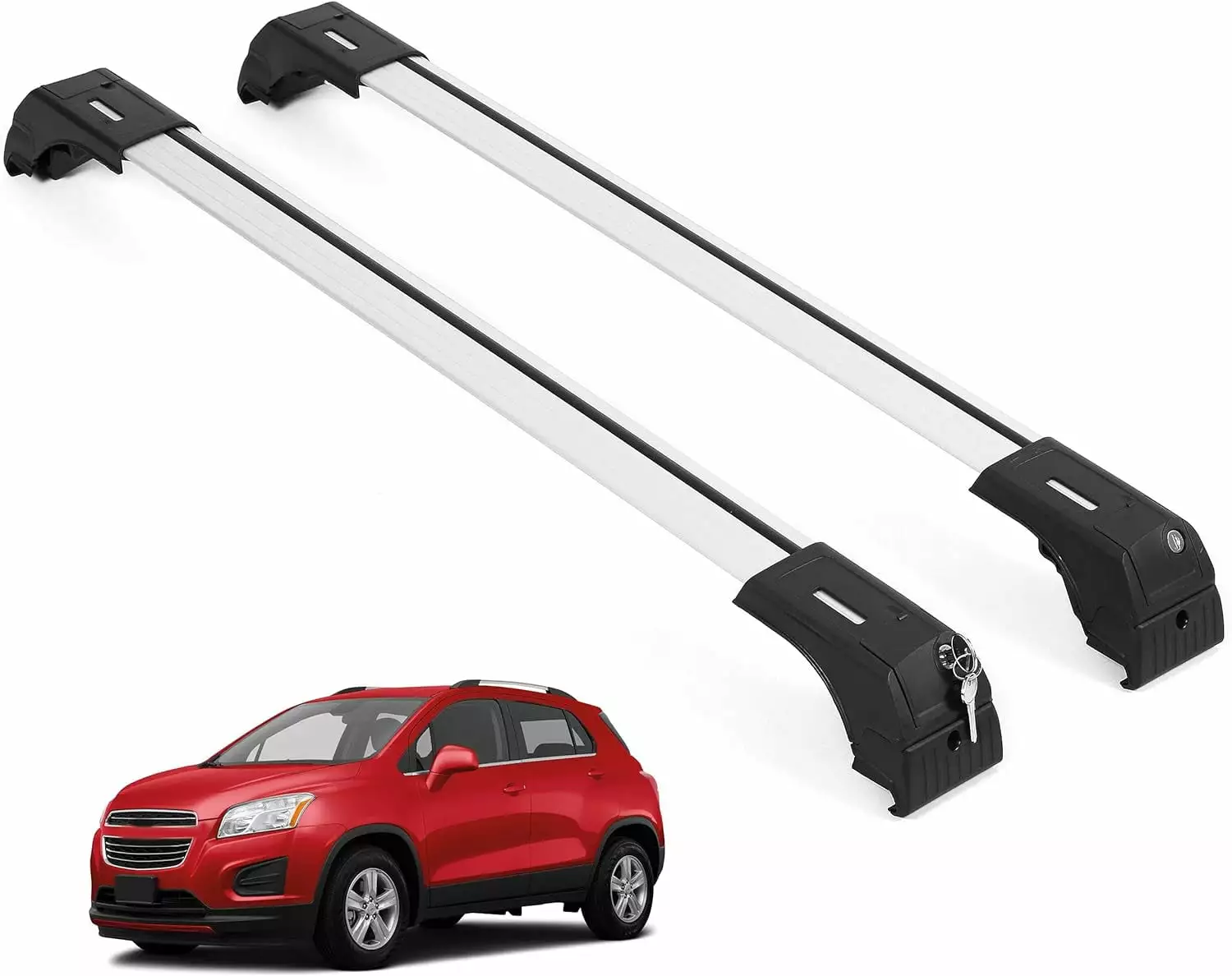 ERKUL Roof Rack Cross Bars for Hyundai Palisade 2019-2024 | Anti-Theft Lock Aluminum Crossbars for Rooftop. Cargo Carrier. Luggage. Kayak. Canoe. Bike | Silver