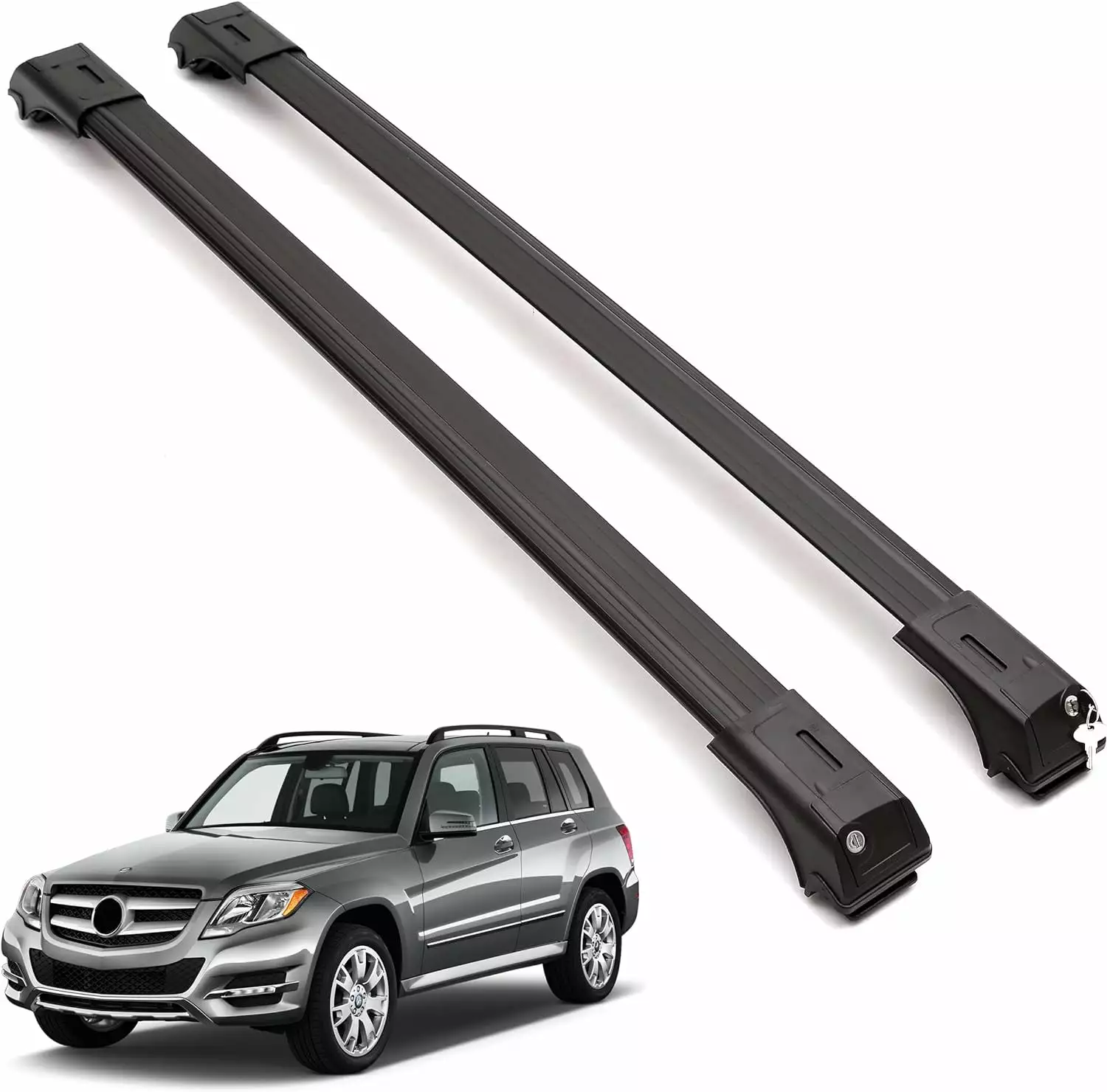 ERKUL Roof Rack Cross Bars for Nissan Rogue Sport 2017-2022 | Anti-Theft Lock Aluminum Crossbars for Rooftop. Cargo Carrier. Luggage. Kayak. Canoe. Bike | Black