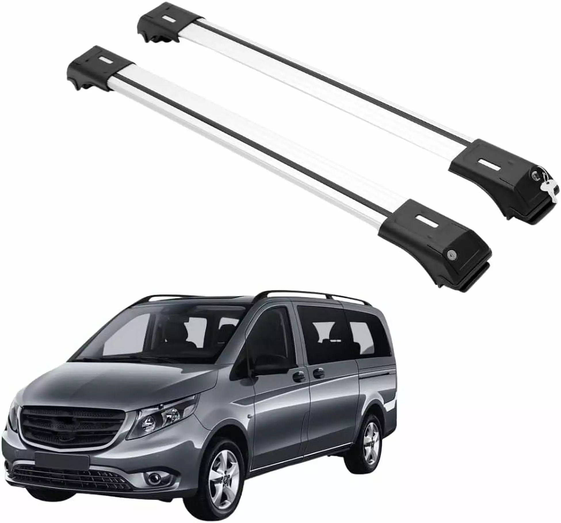 ERKUL Roof Rack Cross Bars for Chevrolet Trax 2013-2022 | Anti-Theft Lock Aluminum Crossbars for Rooftop. Cargo Carrier. Luggage. Kayak. Canoe. Bike | Black