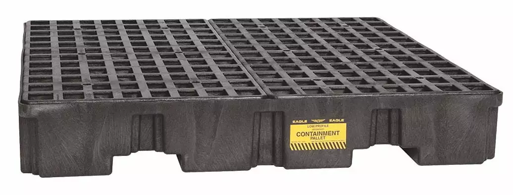 Eagle Mfg Spill Pallet.w/o Drain.66 gal..4 Drum 1645BND