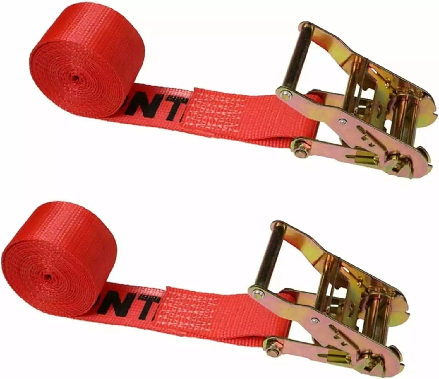 Endless Ratchet Straps. 2 Inch Wide X 10 Foot Long. Red Ratchet Straps. Wide Handle Ratchet Tie Down. Endless Cargo Straps. Dependable Strap for Cargo Bundling. 2 Pack