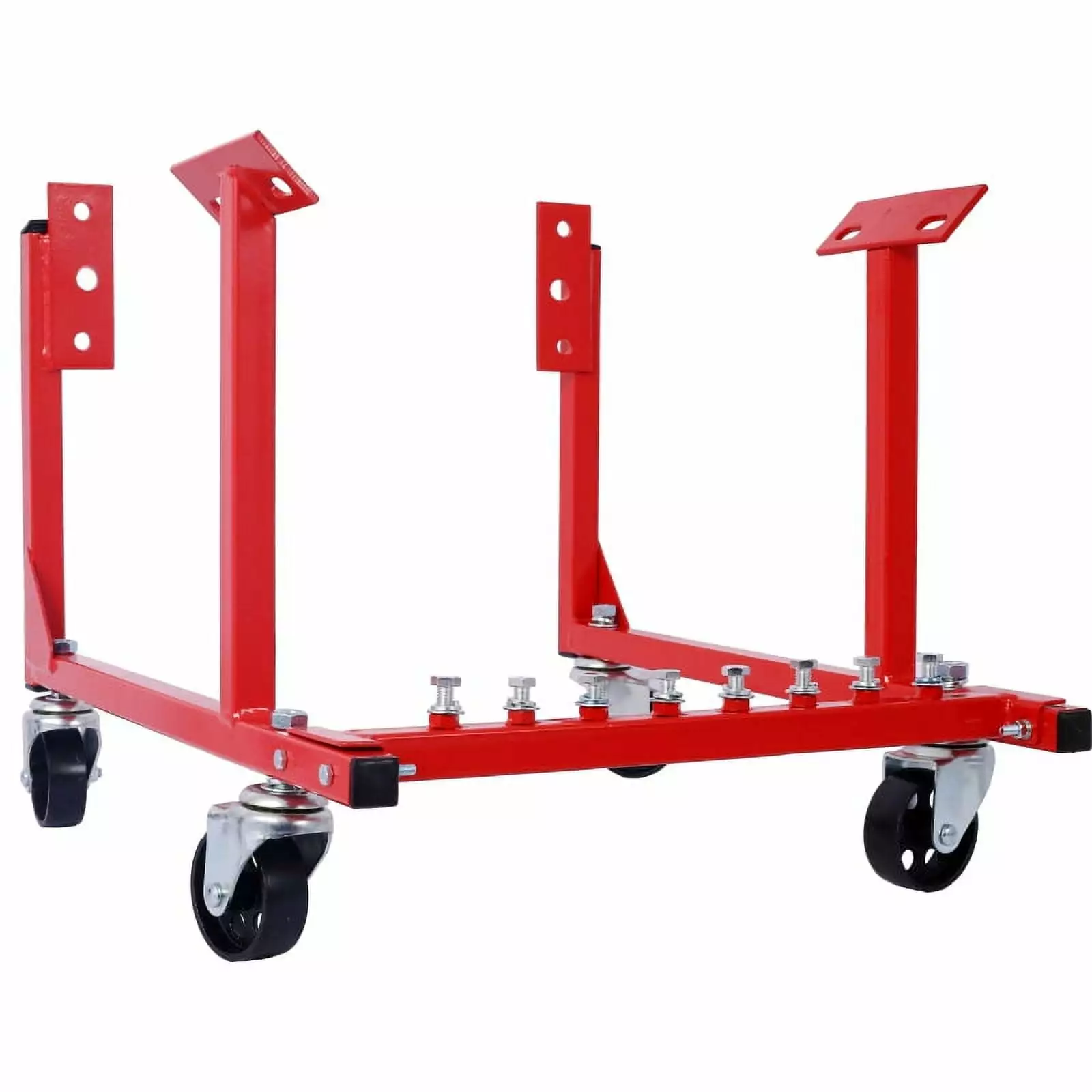 Engine Cradle with Wheels Chevy Small Block and Big Block .Powder Coat 3in Heavy Duty Steel Construction Wheels 1000 LBS Capacity Storage Hardware Included Easy Assembly