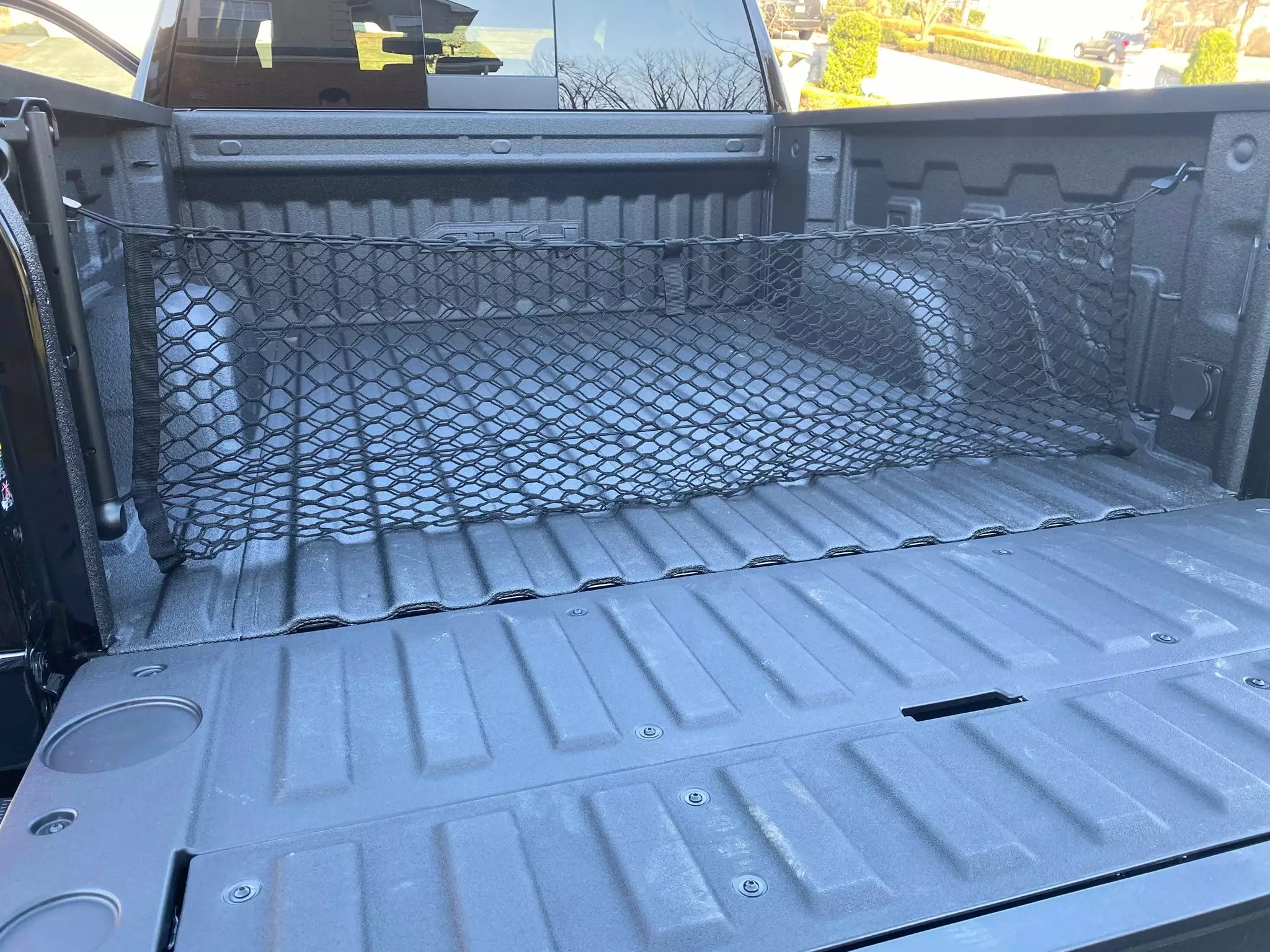 Envelope Style Trunk Mesh Cargo Net For Chevy Silverado Accessories WT LS LT LTZ 2013-2023 - Premium Trunk Organizers and Storage - Cargo Net for Pickup - Truck Bed Net for Chevy Silverado