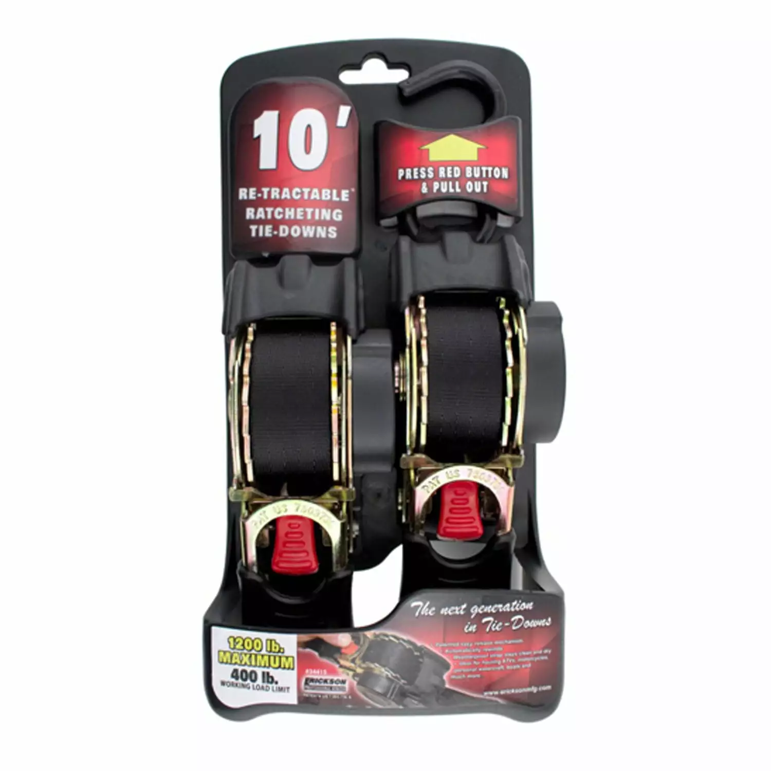 US Cargo Control Ratchet Tie Down Strap. 2 Inch x 12 Foot Ratchet Strap With Double J Hooks. Green Ratchet Straps. Secure Cargo with Ease. Strap Provides Needed Strength Durability