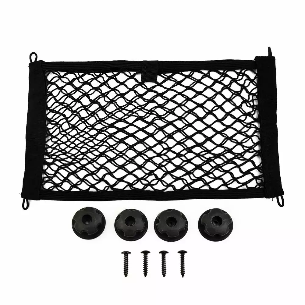 Hot Sale Mesh Cargo Net Without Tape Stickers Elastic Car Storage Pocket Wall Bag Car Trunk