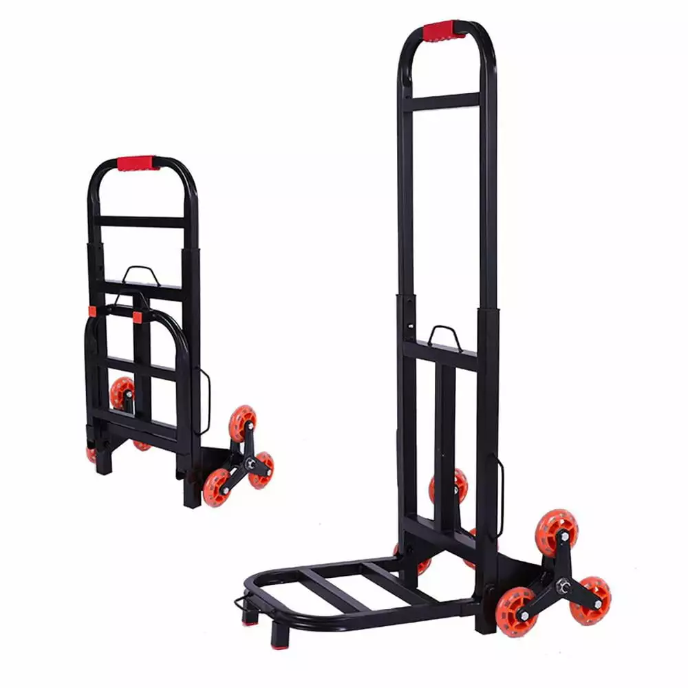 FLROHA Cart for Stairs Stair Climber Hand Truck and Folding Stair Climber 330 Lbs Hand Truck with Telescoping Handle Wheels & Elastic Rope Easily Lift Items Up and Down Steps high quality