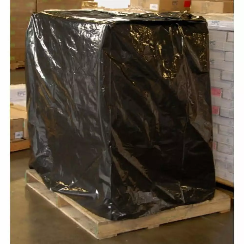 Farm Plastic Supply - 55x53x75 3 Mil Black Pallet Cover Bags (50 Pack)