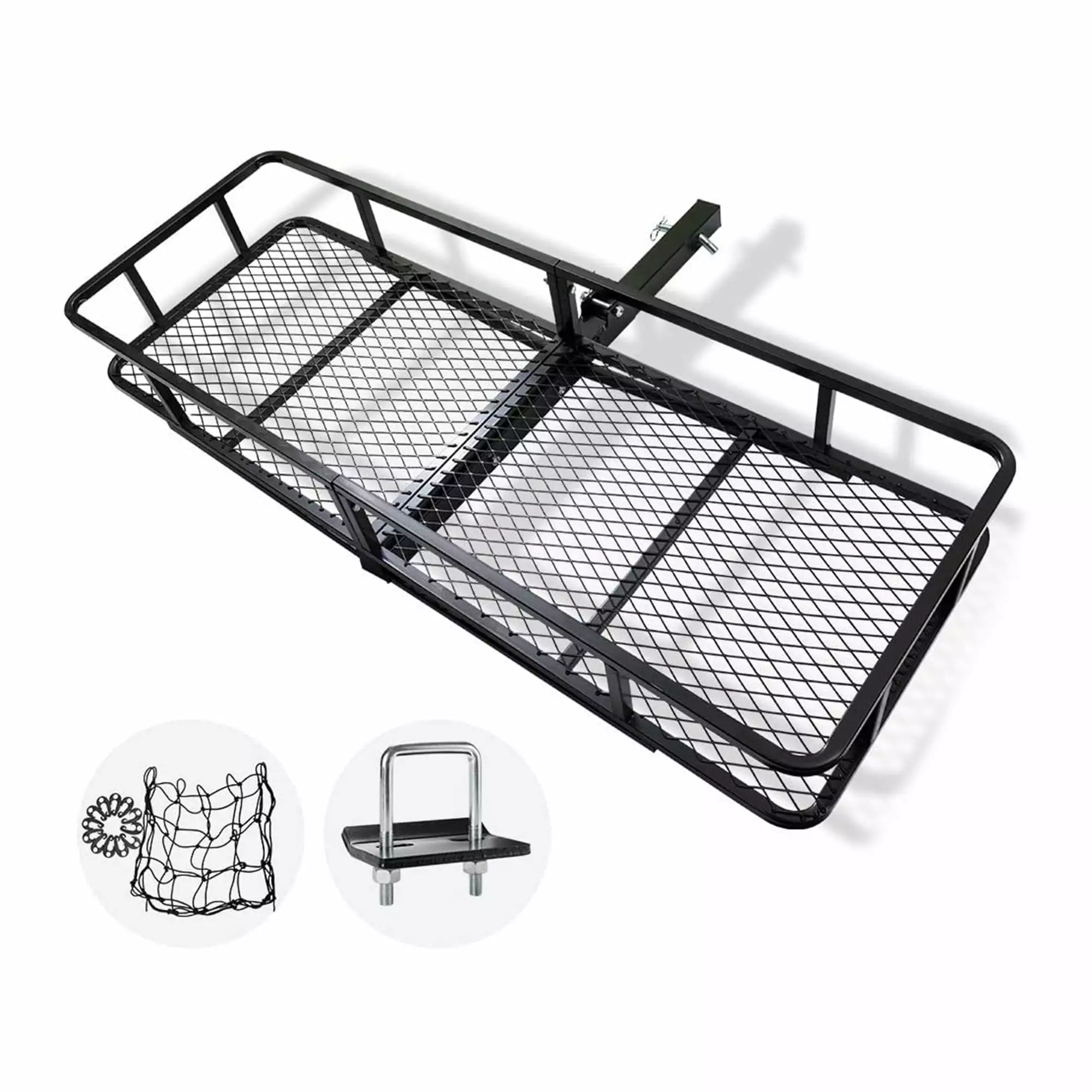 Fieryred Folding Cargo Carrier Luggage Basket with 500 Pound Capacity