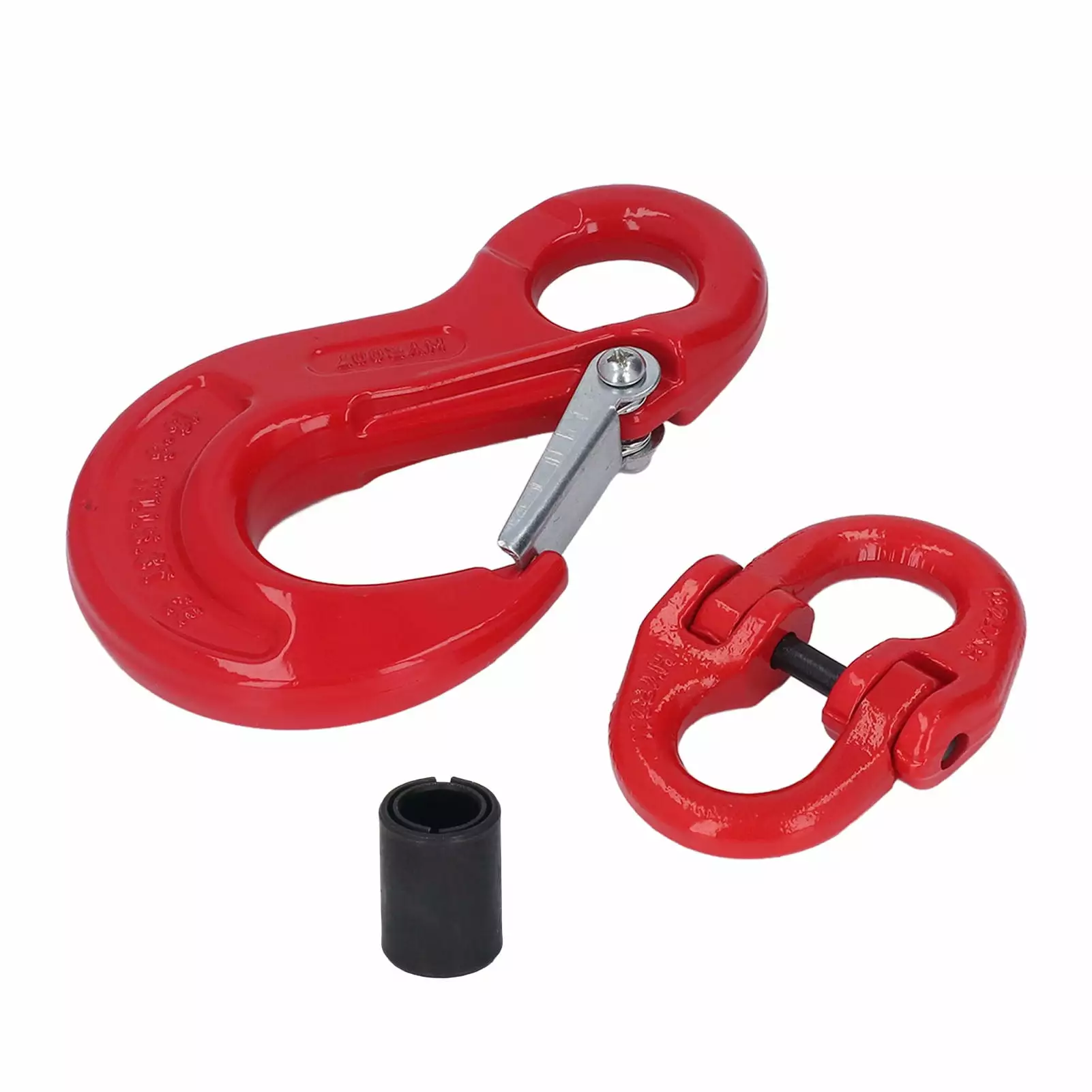 Flash Sale 2Pcs Hoist Slip Hook with Double Loop Buckle Thickened Design High Temperature Quenching Lifting Hook 5.3T