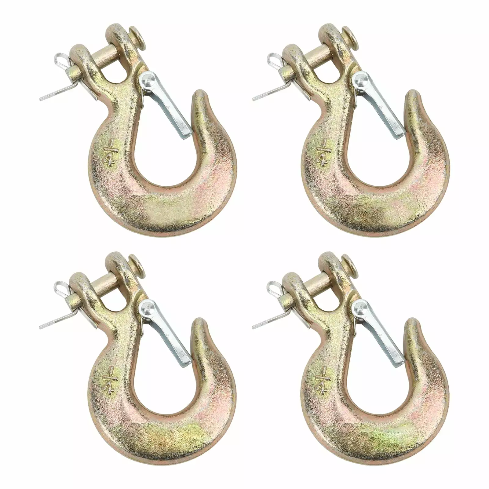 Flash Sale 4 Pcs Clevis Slip Hook 1/4in 2750lbs Capacity Heavy Duty Forged Steel Grab Hook for Lifting