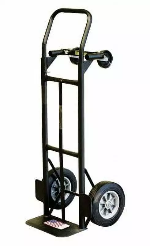 Flow back convertible hand truck 800 lb capacity with 10 puncture proof tires