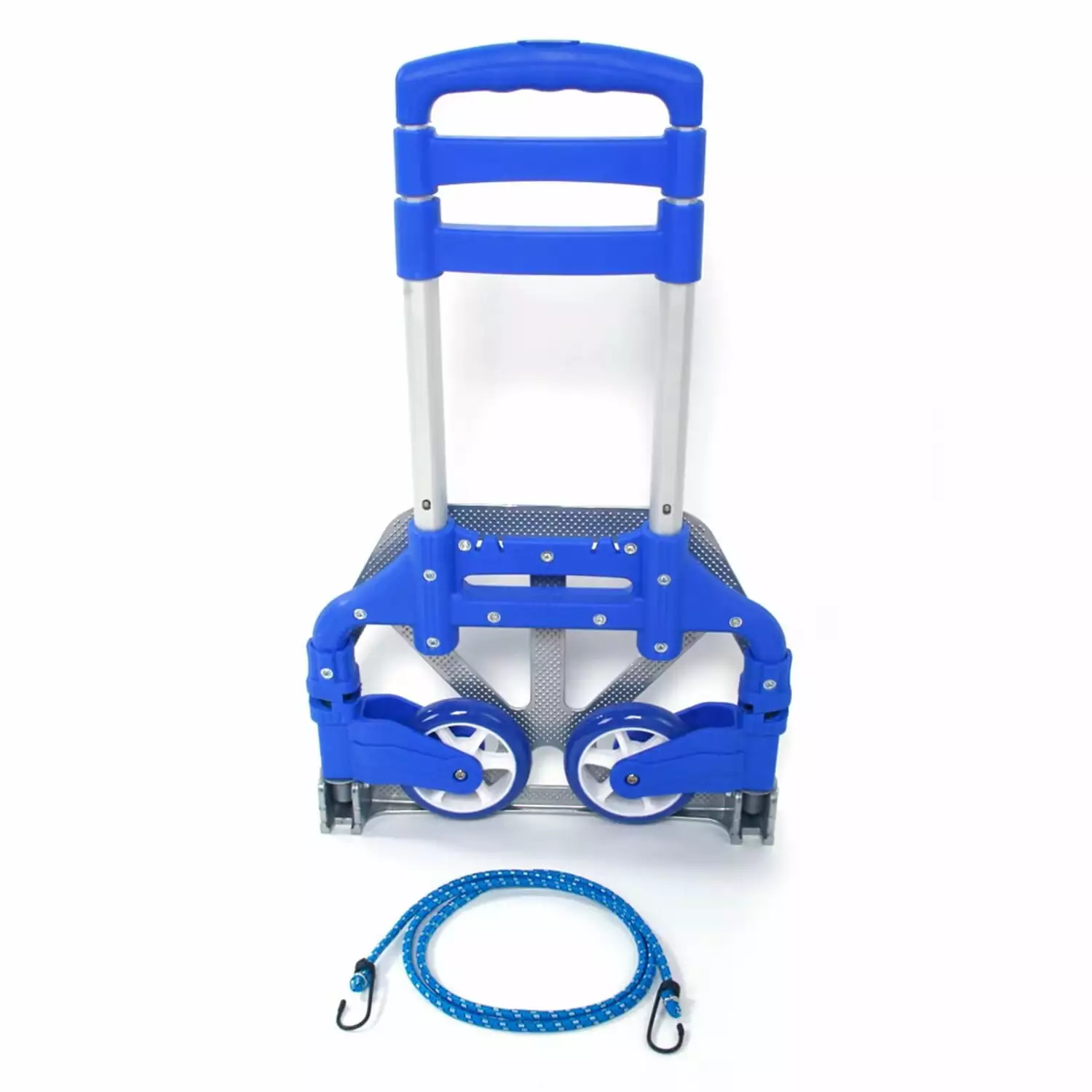 VAHIGCY Hand Truck | Thickened Push Manual Trolley | Foldable Portable Cart with Rubber Wheels. Multi-purpose Mobility Trolley for Warehouse. Supermarket. Garden