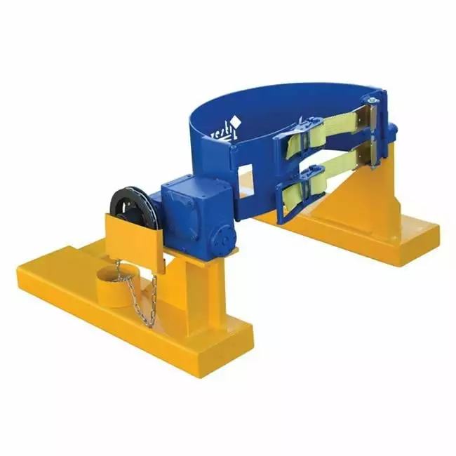 Global Industrial Best Value Spring-Actuated Pallet Carousel Skid Positioner - Blue & Yellow