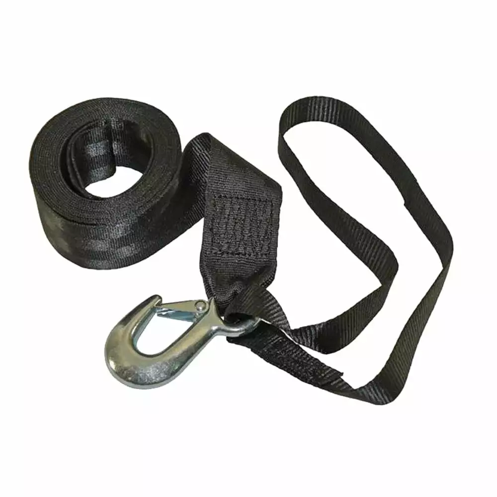 Fulton 501208 Winch Strap with Hook and Loop - 2 x 12'