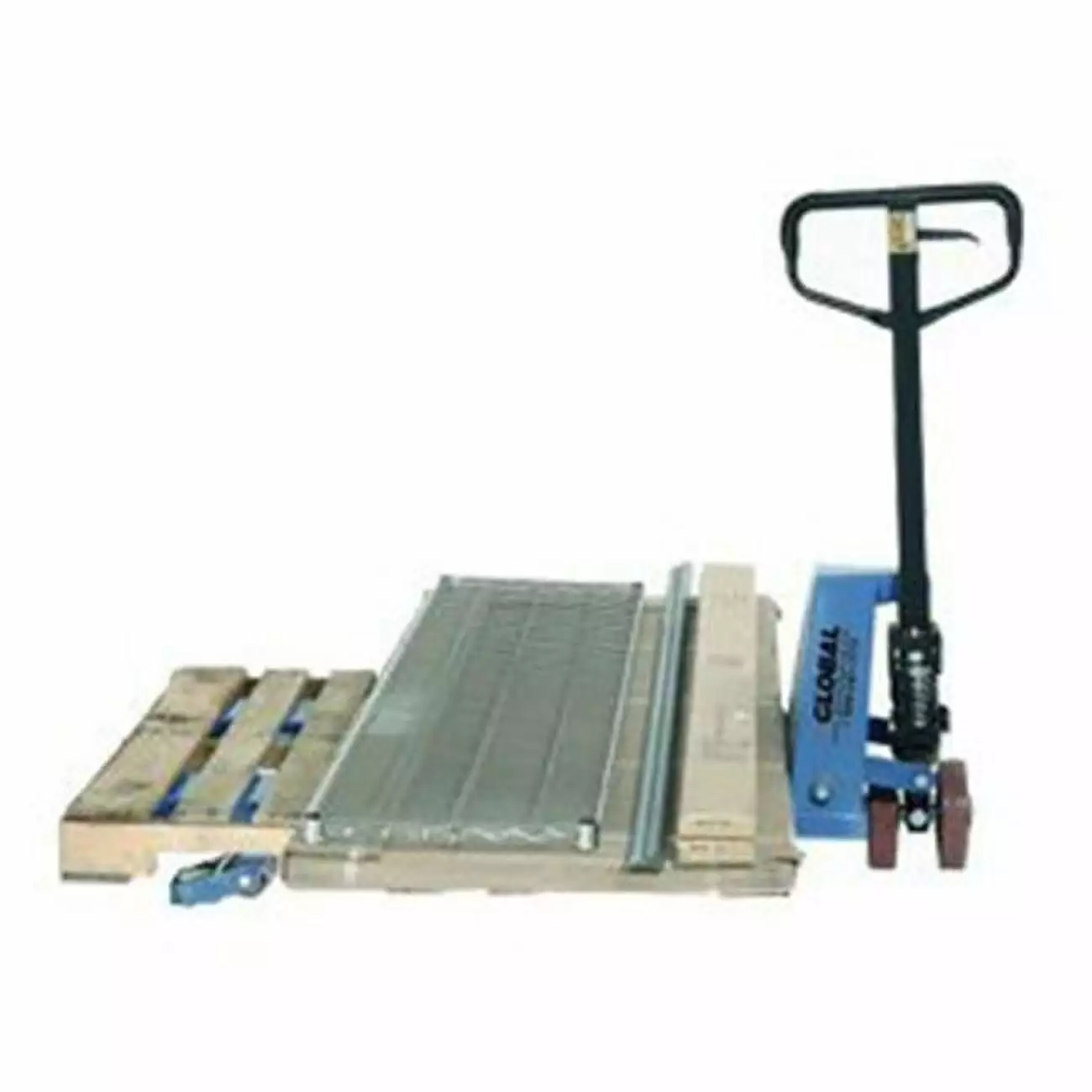 Global Industrial Dual-Direction Pallet Jack Truck - Blue - 27 x 48 in.