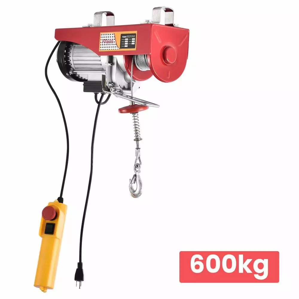 1800 Pounds 20m Wirerope Hand Operated Winch. Small Portable Winch Manual Traction Hoist Winch Crane Bidirectional Self-locking