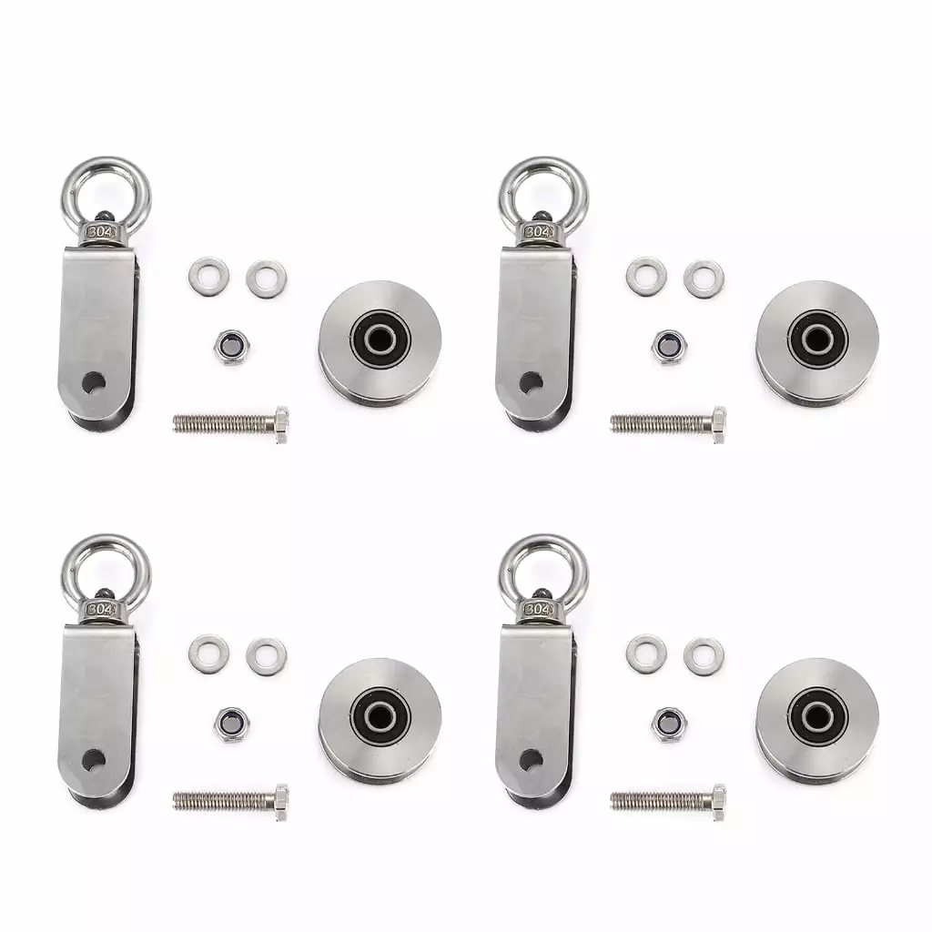 Eye Slip Hook with Safety Latch Stainless Steel Marine Lifting Eye Hoist Sling Hook2T