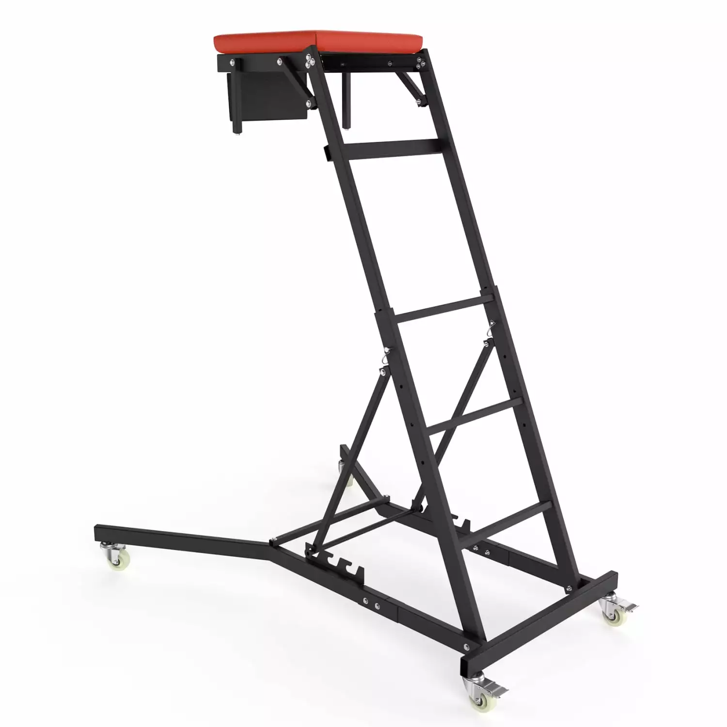 HNGMNGT Red Foldable Rolling Topside Creeper for Automotive Engine Maintenance - Perfect for Home Garage and Workshop Repairs by Mechanic