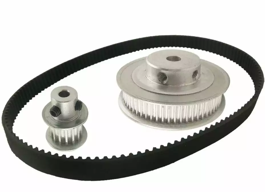 HTD 3M Reduction Timing Pulley Set Ratio 15T:120T 1:8/8:1 90mm Center Distance Shaft Timing Pulley Gear Kit Toothed Pulley